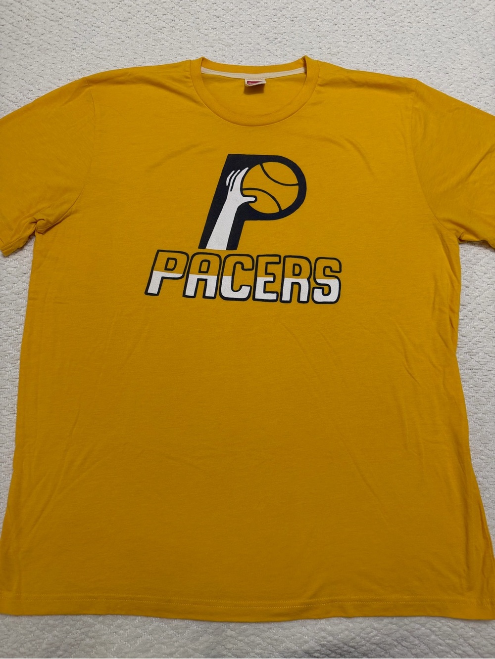 Homage Indiana Pacers Harwood Classic Primary Logo Adult Size 2XL